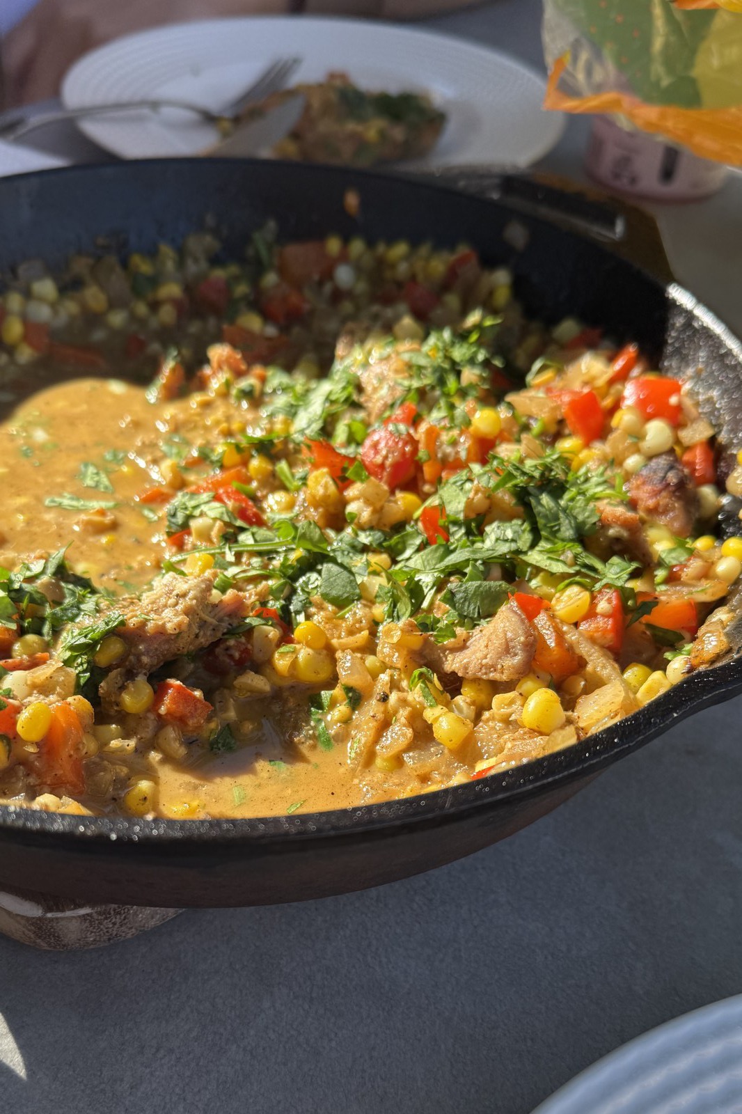 Mexican Street Corn Chicken Skillet
